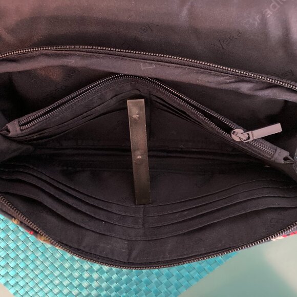 Vera Bradley Crossbody Wallet Cell Phone Bag Midnight Wildflower - Picture 5 of 15